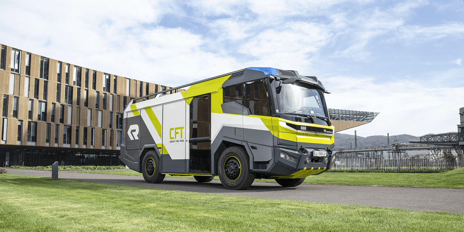 Camión de bomberos eléctrico Rosenbauer Concept