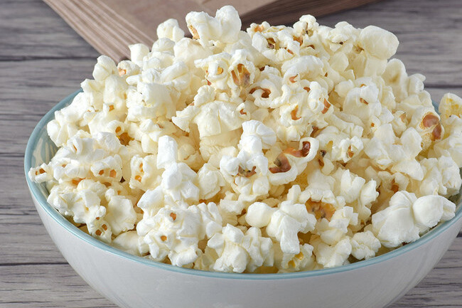 bowl de palomitas de maíz