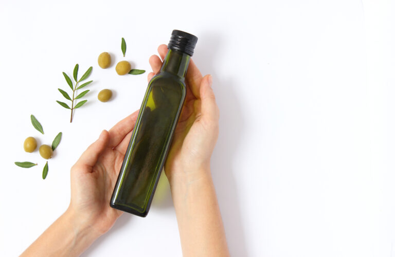 botella de aceite de oliva